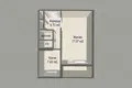 Квартира 1 комната 33 м² Минск, Беларусь