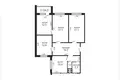 Квартира 4 комнаты 92 м² Минск, Беларусь