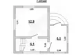 Maison 40 m² Muchaviecki sielski Saviet, Bélarus