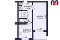 1 room apartment 35 m² Minsk, Belarus