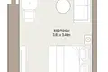 Studio apartment 43 m² Dubai, United Arab Emirates