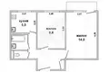 Appartement 2 chambres 38 m² Muchaviecki sielski Saviet, Bélarus