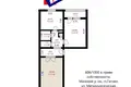 2 room apartment 54 m² Hatava, Belarus