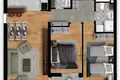 Квартира 2 спальни 71 м² Подгорица, Черногория