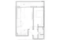 Mieszkanie 1 pokój 61 m² Boreti, Czarnogóra