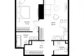 Apartamento 1 habitación 61 m² Moscú, Rusia