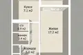 Mieszkanie 1 pokój 33 m² Mińsk, Białoruś