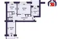 3 room apartment 63 m² Barysaw, Belarus