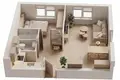 1 bedroom apartment 37 m² Skorka, Poland