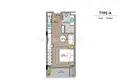 Apartment 37 m² Choeng Thale, Thailand