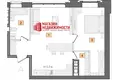Wohnung 2 zimmer 58 m² Hrodna, Belarus
