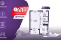 Wohnung 1 zimmer 35 m² Minsk, Belarus