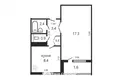 Квартира 1 комната 35 м² Минск, Беларусь