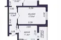 Квартира 2 комнаты 54 м² Минск, Беларусь