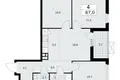 4 room apartment 67 m² Kommunarka, Russia