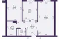 Квартира 2 комнаты 58 м² Боровляны, Беларусь