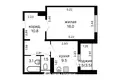 Квартира 1 комната 43 м² Минск, Беларусь