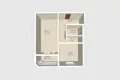 1 room apartment 41 m² Minsk, Belarus