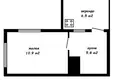1 room apartment 23 m² Maladzyechna, Belarus