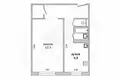 Квартира 1 комната 37 м² Мухавецкий сельский Совет, Беларусь