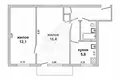 Apartamento 2 habitaciones 44 m² Muchaviecki sielski Saviet, Belarús