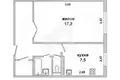 1 room apartment 37 m² Brest, Belarus