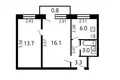 Квартира 2 комнаты 42 м² Минск, Беларусь