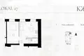 1 room apartment 38 m² Warsaw, Poland