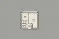 Wohnung 1 zimmer 31 m² Minsk, Belarus