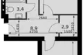 Mieszkanie 2 pokoi 55 m² Aprelevka, Rosja