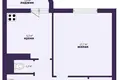 Квартира 1 комната 41 м² Солигорск, Беларусь