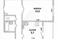 Apartamento 1 habitación 41 m² Muchaviecki sielski Saviet, Belarús