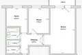 2 room apartment 41 m² Homyel, Belarus