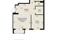 Wohnung 3 zimmer 68 m² Minsk, Belarus