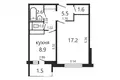 1 bedroom apartment 37 m² Minsk, Belarus