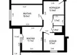 2 bedroom apartment 58 m² Minsk, Belarus
