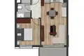 Квартира 1 комната 48 м² Кепез, Турция