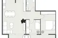Квартира 3 комнаты 84 м² Клайпеда, Литва