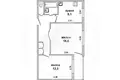 Wohnung 2 zimmer 50 m² Muchaviecki sielski Saviet, Belarus