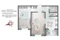 Appartement 2 chambres 59 m² Mahiliow, Bélarus