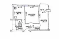 2 room apartment 51 m² Vitsebsk, Belarus
