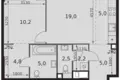 Wohnung 2 zimmer 58 m² Moskau, Russland