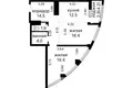 Квартира 2 комнаты 72 м² Минск, Беларусь