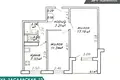 Mieszkanie 2 pokoi 49 m² w Mińsk, Białoruś