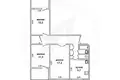 3 room apartment 67 m² Muchaviecki sielski Saviet, Belarus
