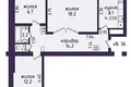 3 room apartment 68 m² Salihorsk, Belarus