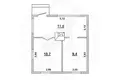 Casa 32 m² Telminski sielski Saviet, Belarús
