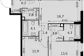 Wohnung 3 zimmer 74 m² Moskau, Russland