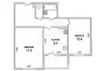 Apartamento 2 habitaciones 53 m² Brest, Belarús