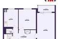 Mieszkanie 2 pokoi 47 m² Soligorsk, Białoruś